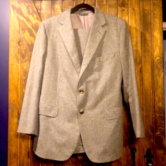 Tailored wool suit